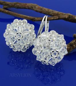 kolczyki z kryształkami crystal
