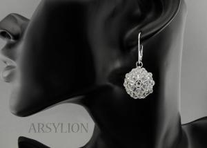kolczyki z kryształkami crystal