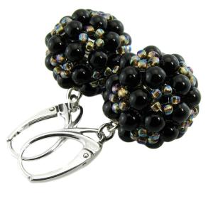 kolczyki z perłami Mystic Black