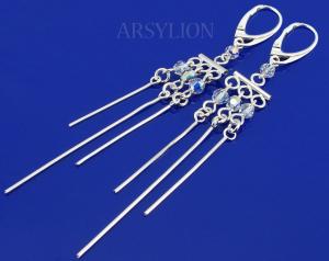 kolczyki z kryształkami crystal ab