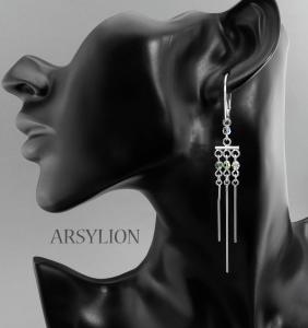 kolczyki z kryształkami crystal ab