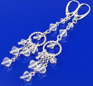 kolczyki z kryształkami crystal