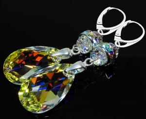 kolor kryształków crystal ab na ciemnych tłach