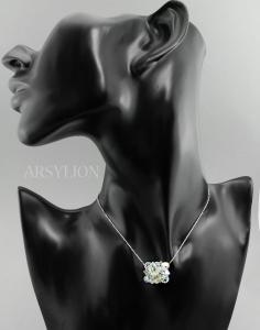zawieszka z opalizującymi kryształkami crystal ab
