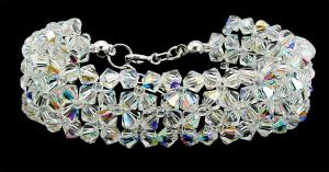 bransoletka z kryształków crystal ab