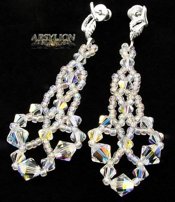 Kolczyki kryształ Swarovski Elements Crystal AB