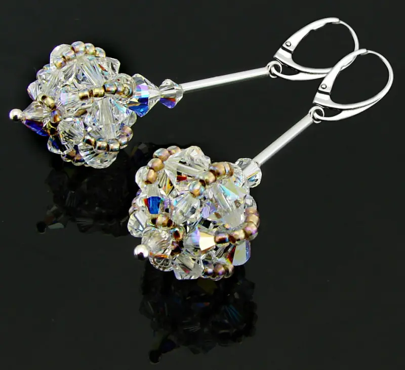 kolczyki z kryształkami Swarovski crystal ab