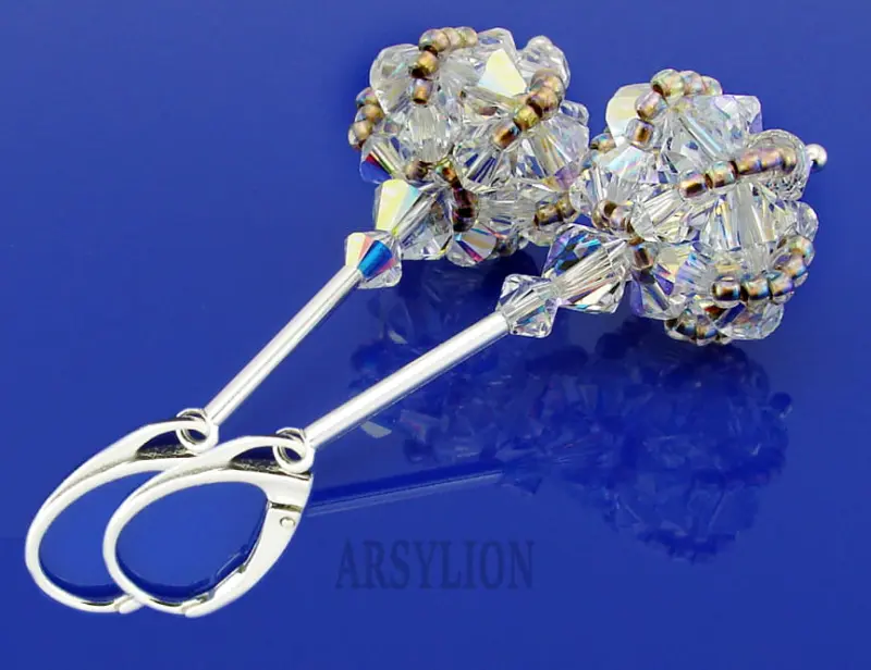kolczyki z kryształkami Swarovski crystal ab
