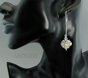 kolczyki z kryształkami Swarovski crystal ab