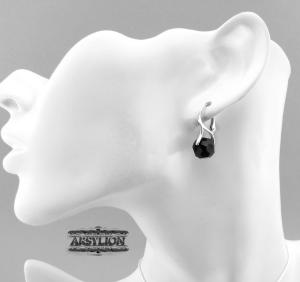 Kolczyki kryształ Swarovski Elements Jet