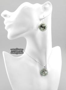 komplet z rivoli silver night w oplocie z toho black diamond