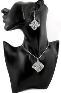 komplet z kryształkami Crystal