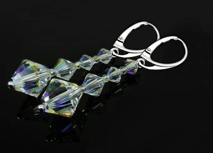Kolczyki kryształ Swarovski Elements Crystal AB