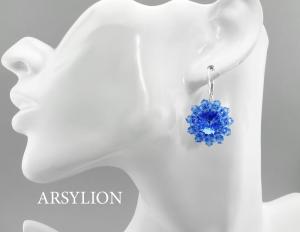 kolczyki z kryształkami sapphire