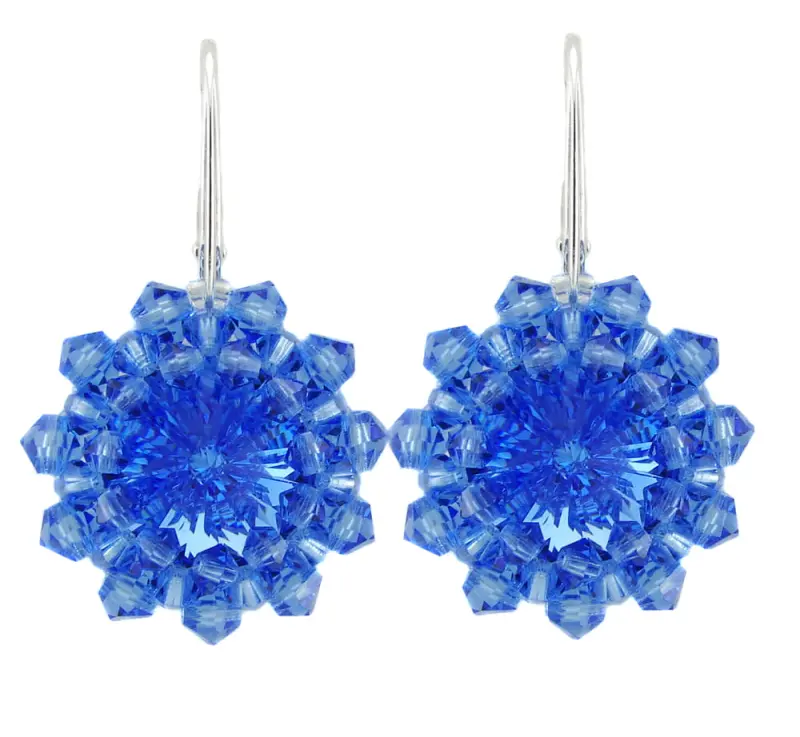 kolczyki z kryształkami sapphire