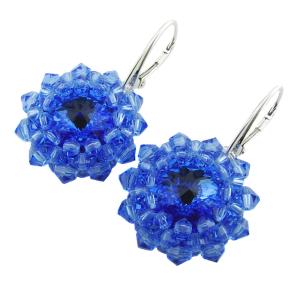 kolczyki z kryształkami sapphire