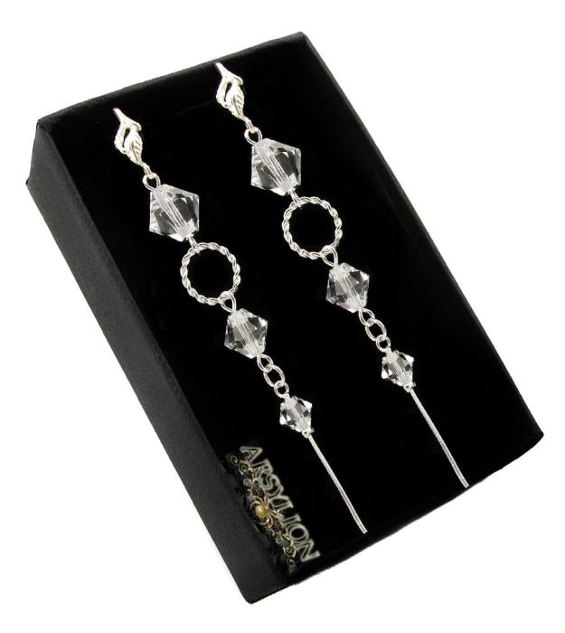 Kolczyki oryginalny kryształ Crystal