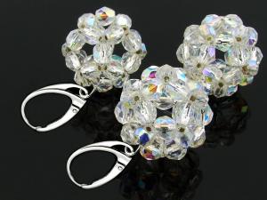 komplet silver crystal ab
