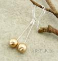 Kolczyki perła mi vintage gold