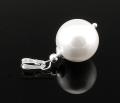 zawieszka 14mm kryształowa perła kolor White