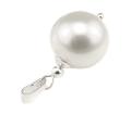 zawieszka 14mm kryształowa perła kolor White