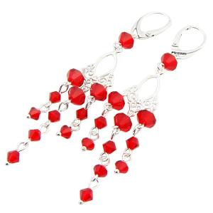 ARSYLION kolczyki z kryształkami light siam 241