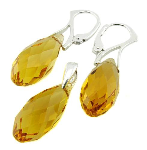 komplet jablonex topaz briolette