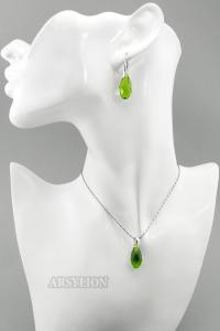 komplet jablonex olivine briolette