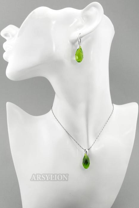 komplet jablonex olivine briolette