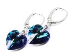  ARSYLION kolczyki Swarovski Bermuda Blue SREBRO 403