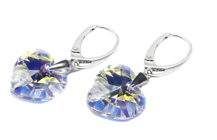 kolczyki z oryginalnymi kryształkami Crystal AB