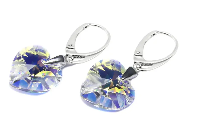 kolczyki z oryginalnymi kryształkami Crystal AB