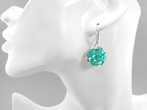 kolczyki szmaragdowe opalizujące emerald ab