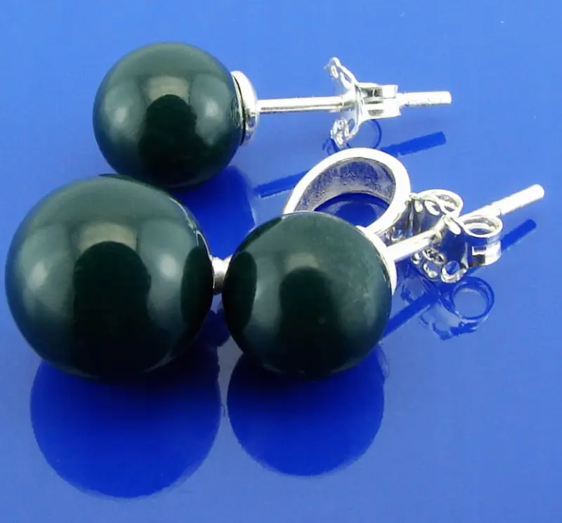 komplet perły crystal malachite preciosa