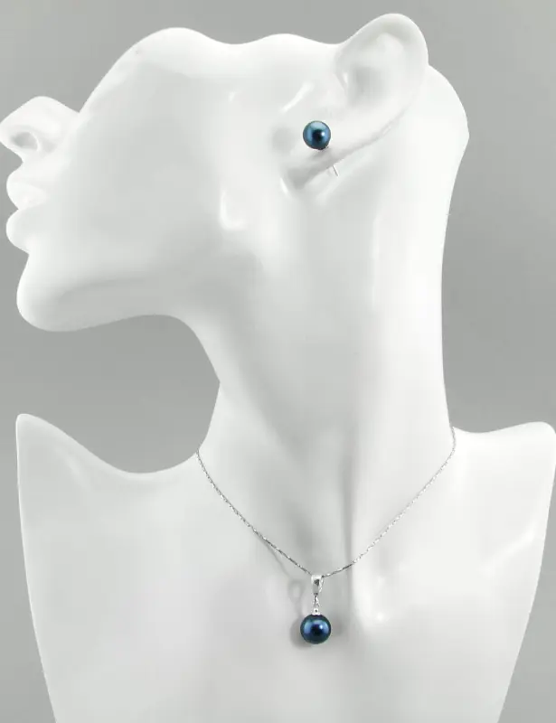 komplet pearl effect blue preciosa