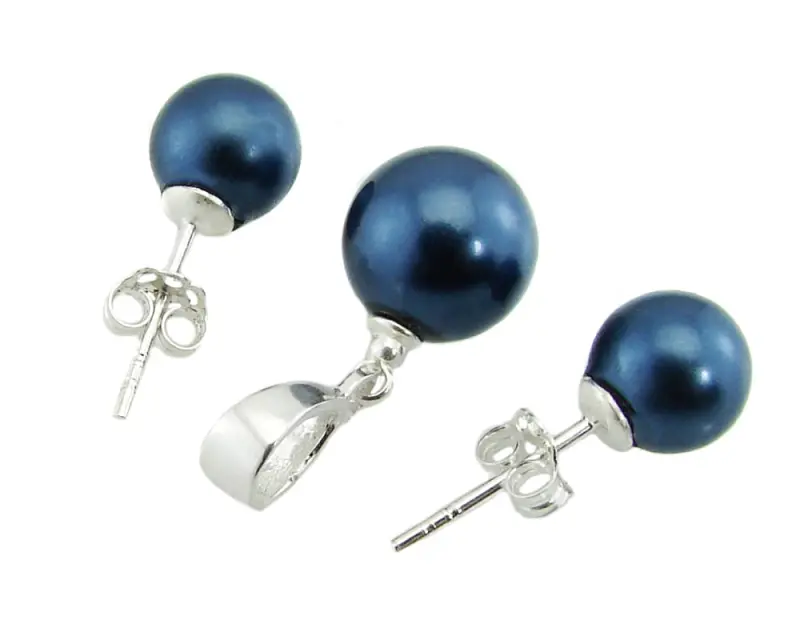 komplet pearl effect blue preciosa