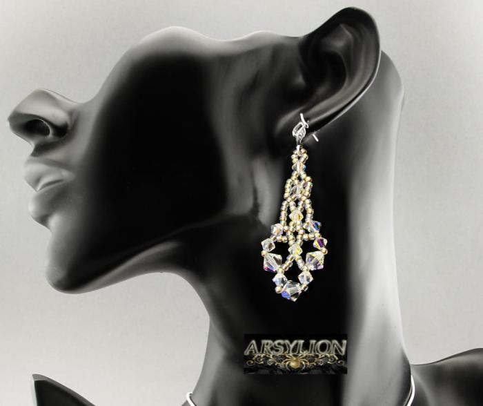 Kolczyki kryształ Swarovski Elements Crystal AB