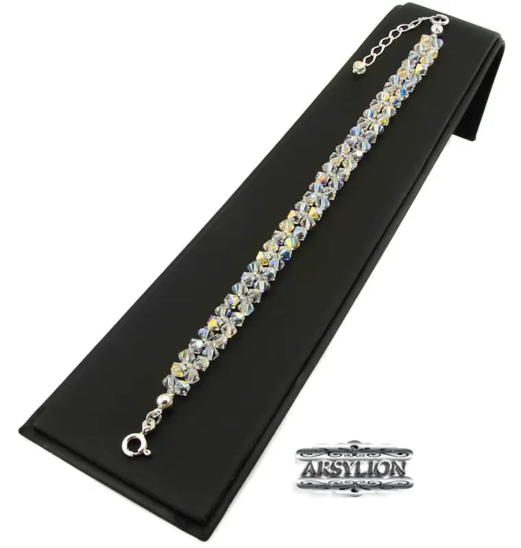 Bransoletka kryształki Crystal AB