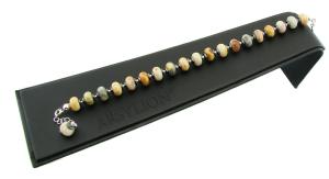 srebrna bransoletka agat crazy lace