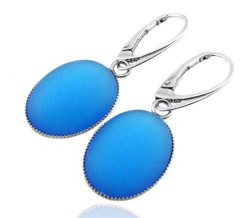 kolczyki niebieskie lunasoft blueberry