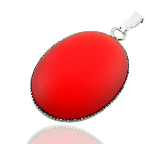 czerwona zawieszka z kaboszonem lunasoft cherry