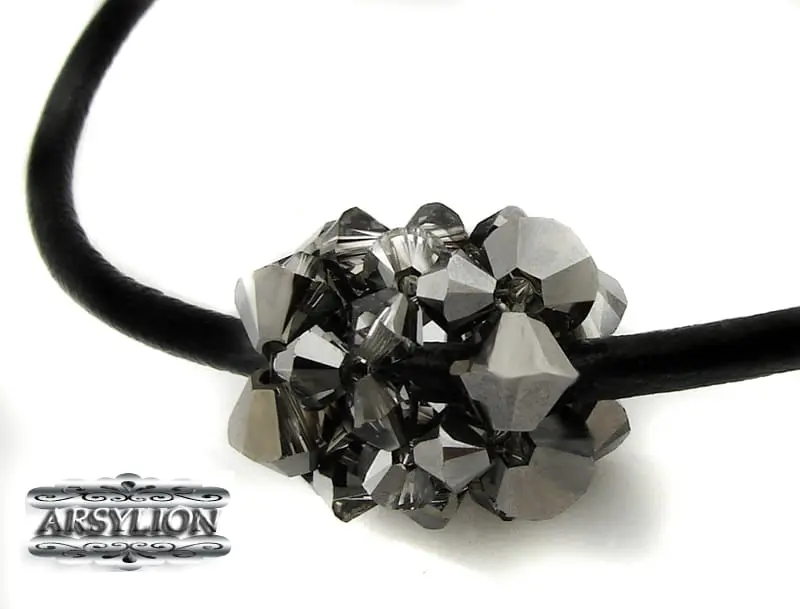 Zawieszka kryształ Swarovski Elements Silver Night