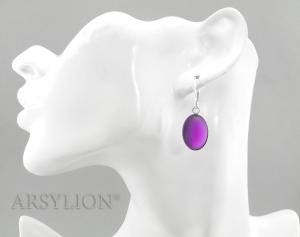 kolczyki fioletowe lunasoft grape