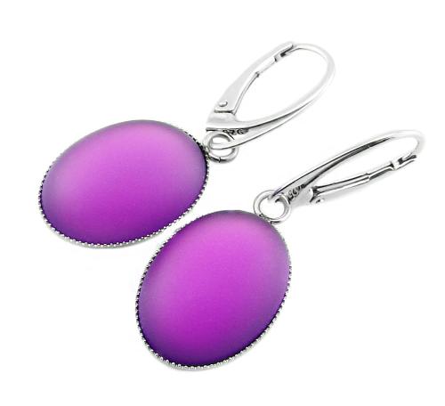 kolczyki fioletowe lunasoft grape
