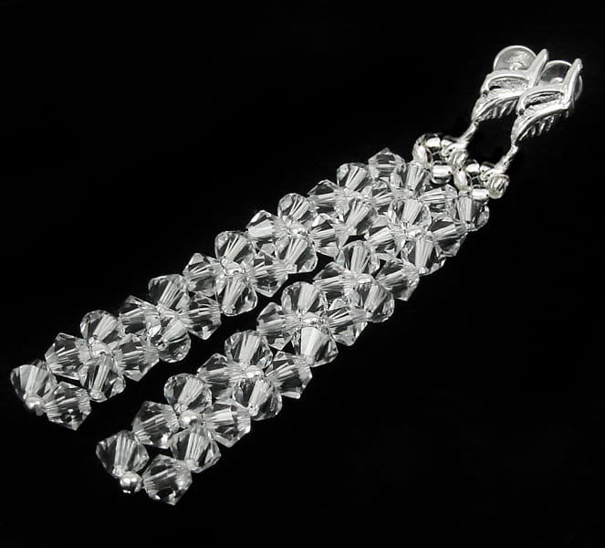 kolczyki z oryginalnymi kryształkami Crystal