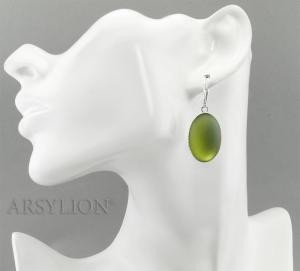 kolczyki oliwkowe lunasoft olivine