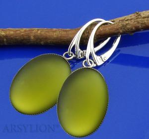kolczyki oliwkowe lunasoft olivine