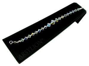 mieniąca bransoletka z oryginalnymi kryształkami bicone crystal ab