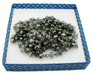 ARSYLION długie 194 cm błyszczące korale kolor forest w pudełku 905