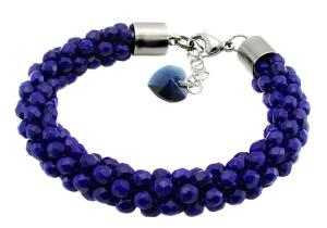 bransoletka wężowa dark indigo fire polish navy blue